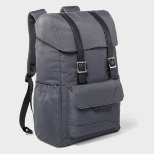 NWT Open Story Fitted Flap Backpack Nylon with pockets & laptop pocket
